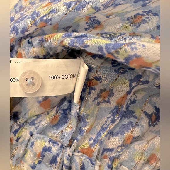 Poupette St Barth floral long sleeve crop top - Picture 11 of 11